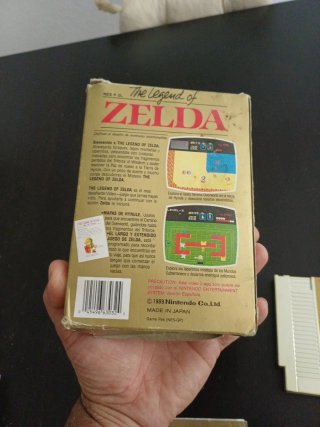 The Legend of Zelda NES Español Caja Manual Cartuc