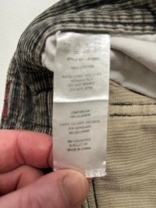 Pantalón de pana marrón cargo