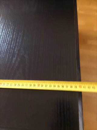 Mueble archivador de madera negro