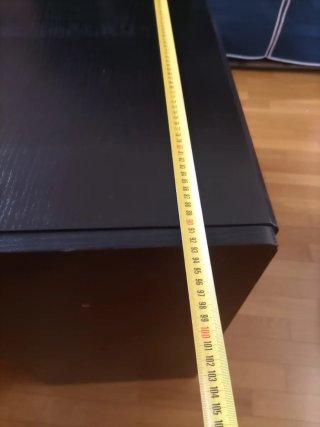 Mueble archivador de madera negro