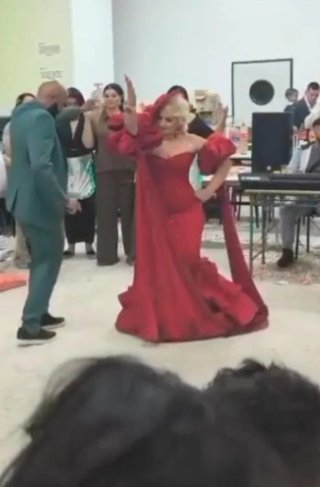 Vestido Flamenca Boda Gitana Rojo
