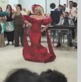 Vestido Flamenca Boda Gitana Rojo