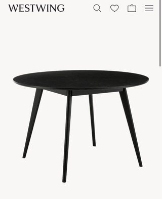 Mesa de comedor redonda de madera - Westwing