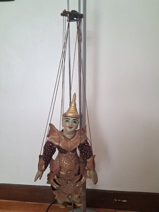 Marioneta asiática vintage