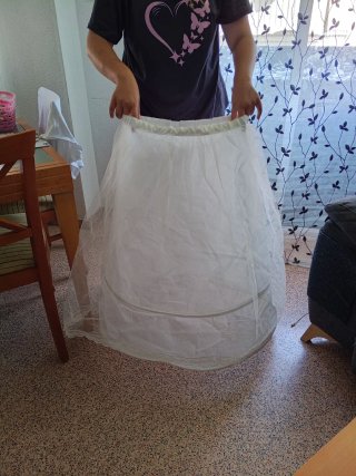 Cancán comunión/boda blanco talla única