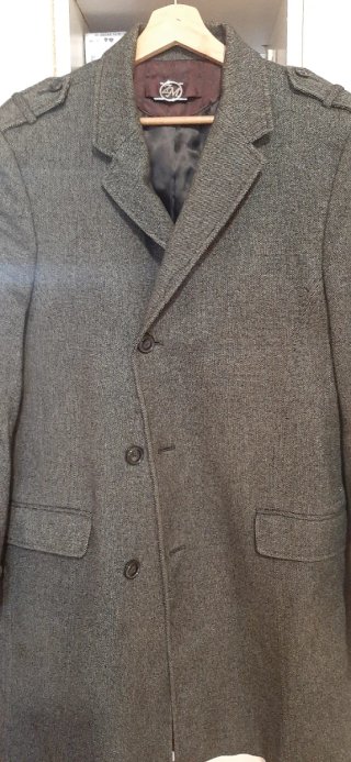 Abrigo Zara Man Gris Oscuro