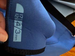 Traje de Neopreno Hombre Azul/Negro Talla M