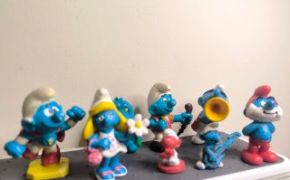 Lote Figuras PVC Los Pitufos