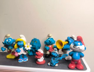Lote Figuras PVC Los Pitufos
