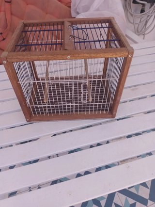 Gabbia per uccelli in legno