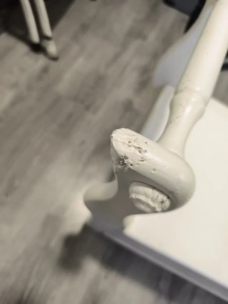 Baúl sillón de madera blanco