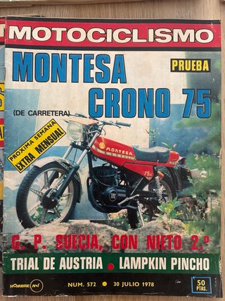 Lote 9 revistas motociclismo (5€/unidad)