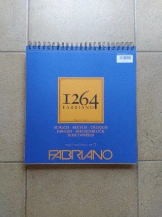 Bloc de dibujo Fabriano 1264. 120 hojas de 90 gsm