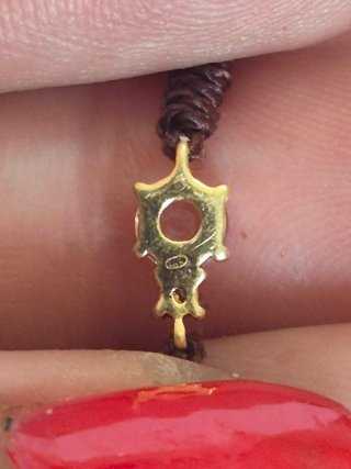 Pulsera Tous Oro 18 kt prasiolita y cordon
