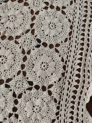 Centrotavola uncinetto écru cotone