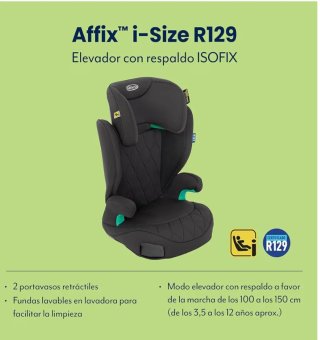 Silla de coche Graco R129 Negra