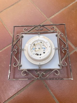 Lámpara de techo forja y cristal
