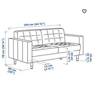 Sofá Ikea Landskrona Gris y Amarillo