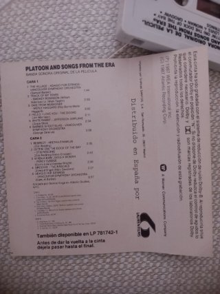 Banda Sonora Original Platoon y Canciones