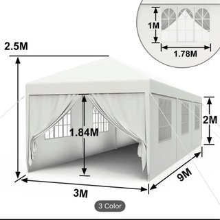 Carpa 9x3m Blanca