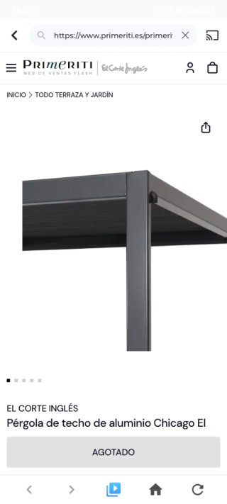 Pergola in Alluminio 6x3m x 2,30 El Corte Inglés