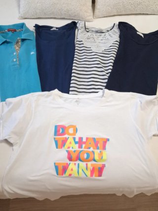 Lote 4 Camisetas T L Burberry y más