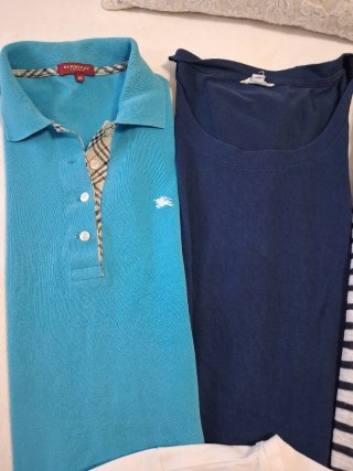 Lote 4 Camisetas T L Burberry y más