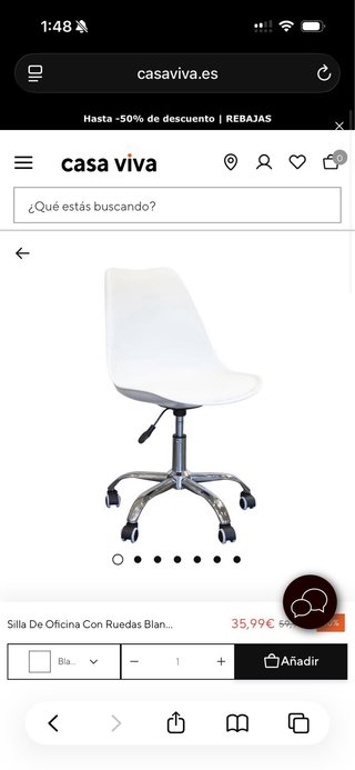 Escritorio y silla con ruedas