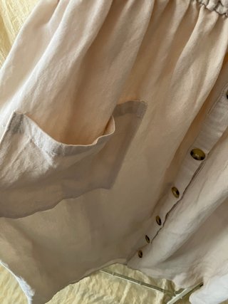 Vestito cotone beige taglia unica