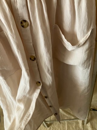 Vestito cotone beige taglia unica