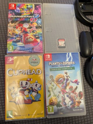 Consola Nintendo Switch Azul y Rojo + Juegos