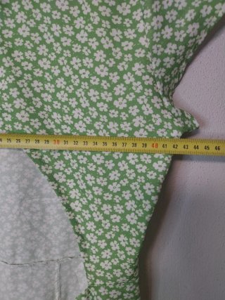 Vestido Verano Zaful Verde Estampado Talla M