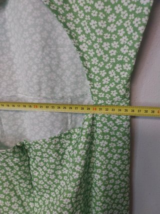 Vestido Verano Zaful Verde Estampado Talla M