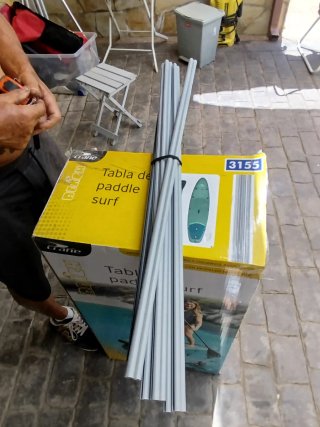 Doble guía avance toldo