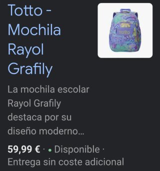 Mochila Totto Rayol Grafily