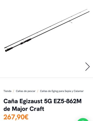 Caña de Pesca Major Craft EGIZAUST 5G
