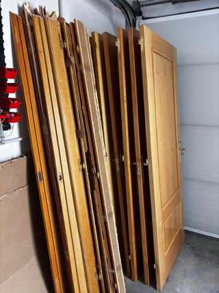 Puertas de madera maciza 82.5cm