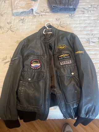 Cazadora Negra Talla M Hombre