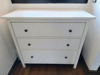 Cómoda 3 cajones IKEA Hemnes Blanca