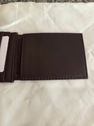 Cartera de piel Misako marrón