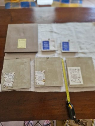 Quadretti foglia oro e argento