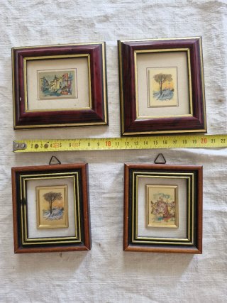 Quadretti foglia oro e argento