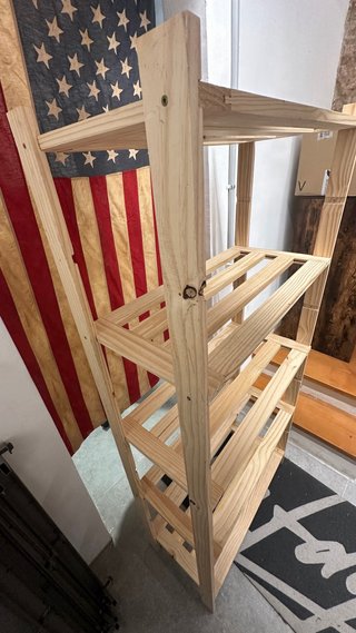 Estantería de madera de 5 baldas