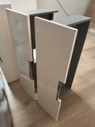 Mueble de baño lavabo porcelana y madera