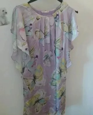Vestido Verano Lavanda Flores Talla M
