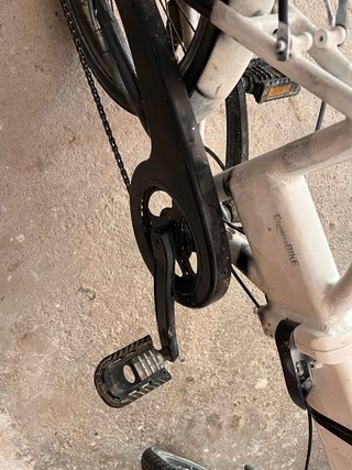 Bicicleta Eléctrica Plegable Blanca