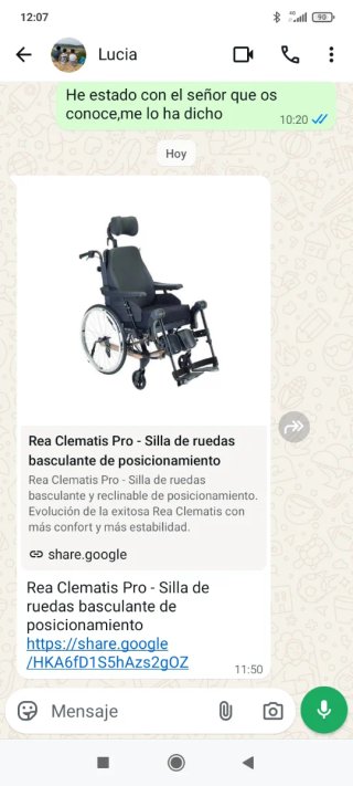 Silla de ruedas basculante