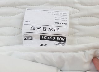 Edredón SÄFFERO Ikea 240x220 cm Blanco
