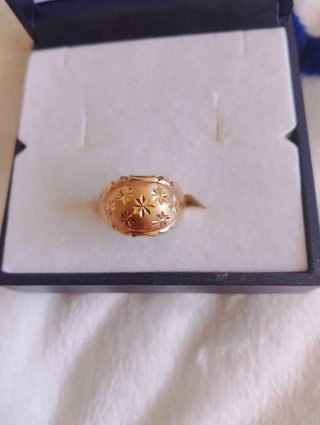 Anillo Oro 18k Talla 14 Estrellas