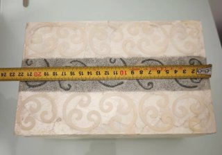 Caja decorativa nacarada con purpurina
